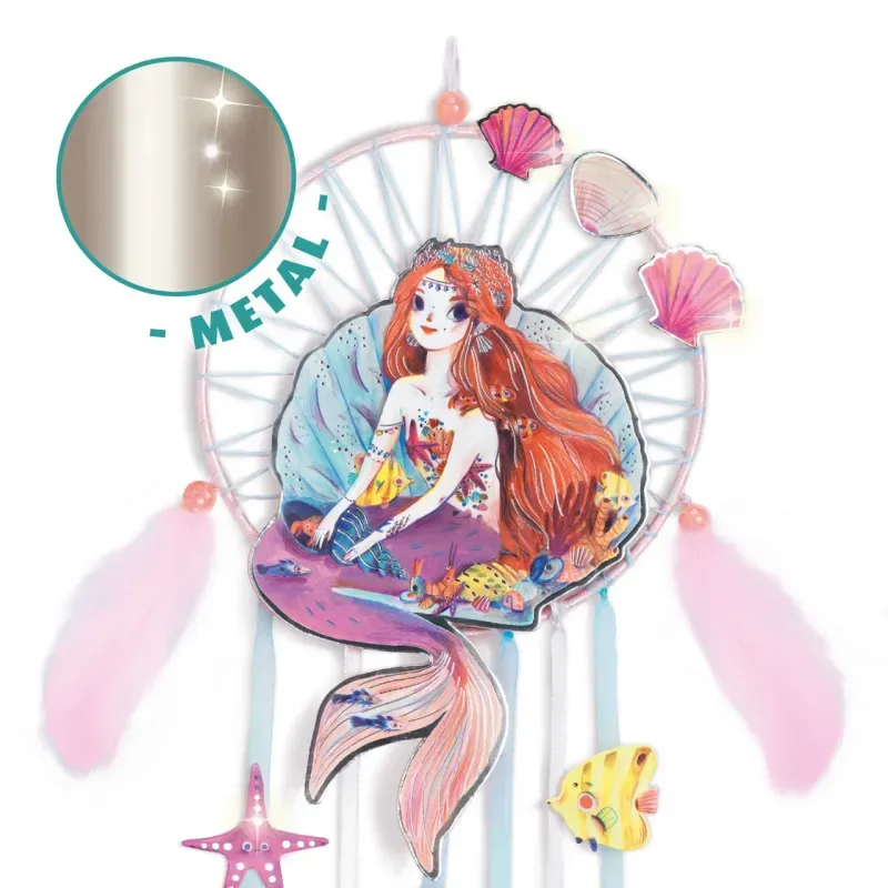 Jucarii, Copii si Bebe - Jucarii si jocuri - Jucarii & jocuri educative - Seturi de artizanat - Joc creativ DIY Dreamcatcher sirena - Infinity.ro