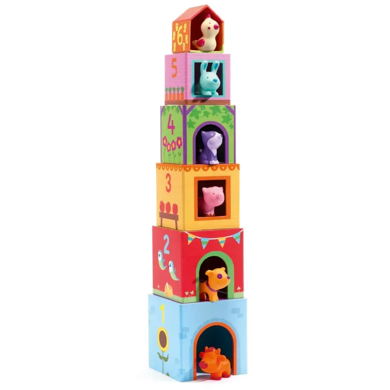 Jucarii, Copii si Bebe - Jucarii si jocuri - Seturi de constructie si cuburi - Seturi de constructie - Joc de construit Topanifarm - Infinity.ro