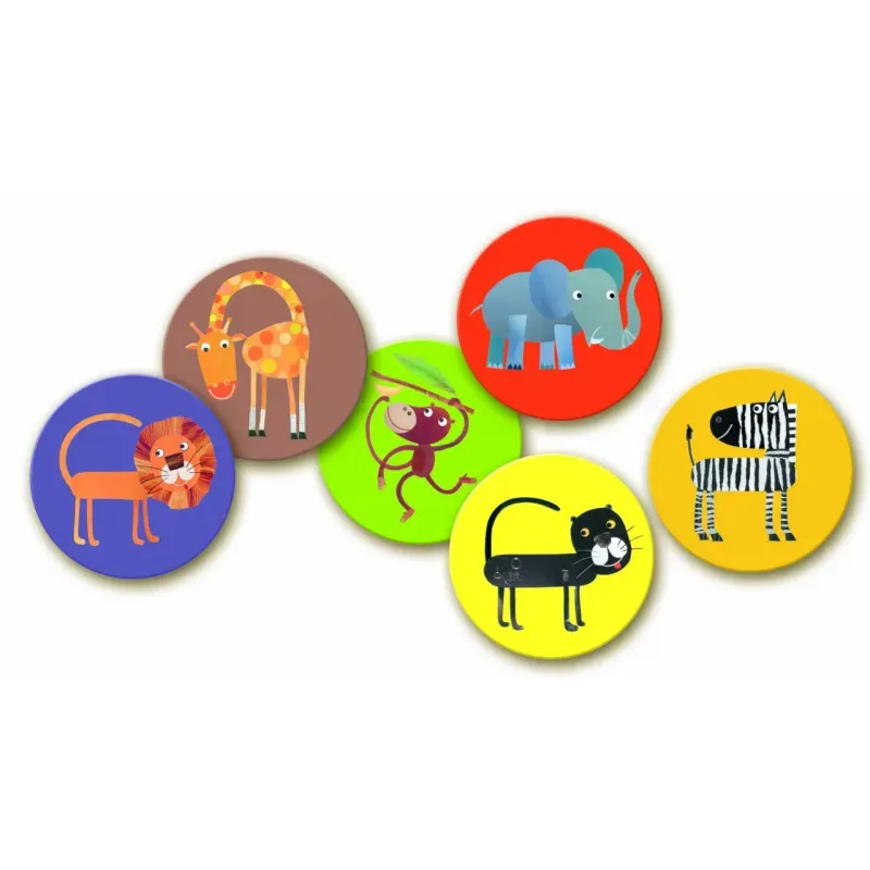 Jucarii, Copii si Bebe - Jucarii si jocuri - Jucarii & jocuri educative - Jocuri de memorie si inteligenta - Joc memorie Animale din jungla - Infinity.ro