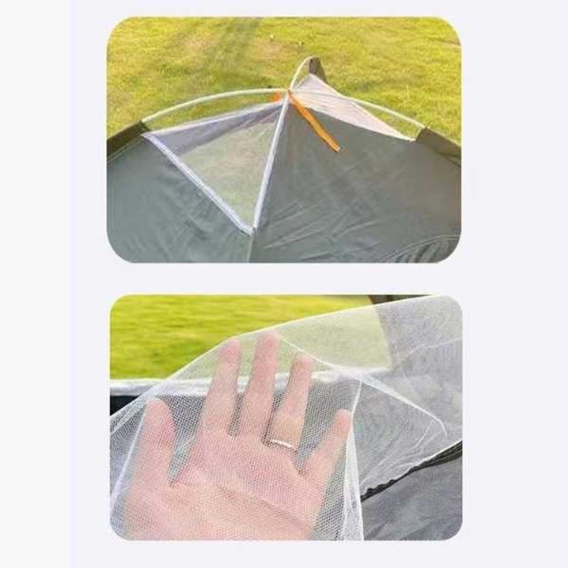 Sport si Outdoor - Camping - Corturi camping - Cort Automat de 3-4 Persoane, Impermeabil, Rezistent UV, Plasa Anti-Tantari, Poliester 170T, 200x200x135 cm, Portocaliu - Infinity.ro