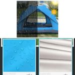 Sport si Outdoor - Camping - Corturi camping - Cort Automat de 3-4 Persoane, Impermeabil, Rezistent UV, Plasa Anti-Tantari, Poliester 170T, 200x200x135 cm, Albastru - Infinity.ro