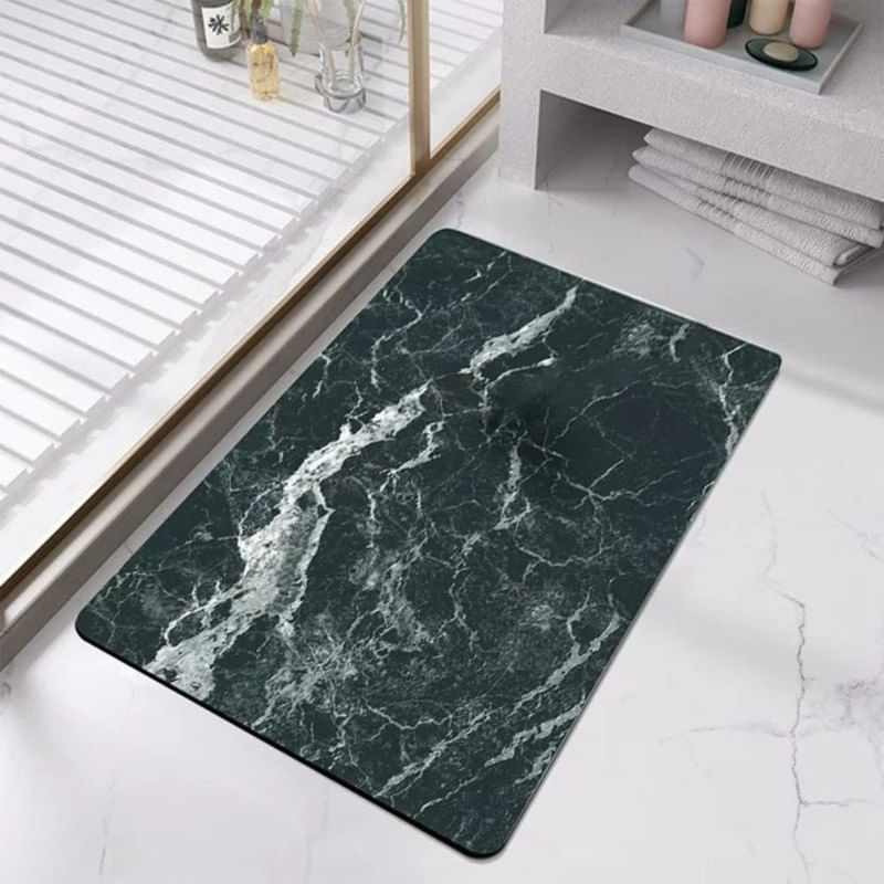 Casa si Gradina - Textile si covoare - Covoare - Covorase baie - Covoras pentru baie Relax Time ultra absorbant, anti-alunecare, material Diaton, Model Marmura Safir , 40 x 60 cm, Grey - Infinity.ro