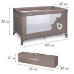 Casa si Gradina - Mobilier - Mobilier copii - Patuturi copii - Patut pliabil Kidwell BLISSY - Beige - Infinity.ro