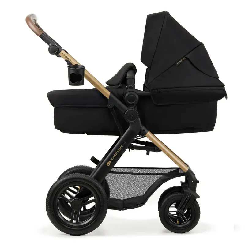 Jucarii, Copii si Bebe - Carucioare si articole de transport - Carucioare - Carucioare 2 in 1 - Carucior Multifunctional Kinderkraft Moov 2 Air 4in1 Pure Black - Infinity.ro