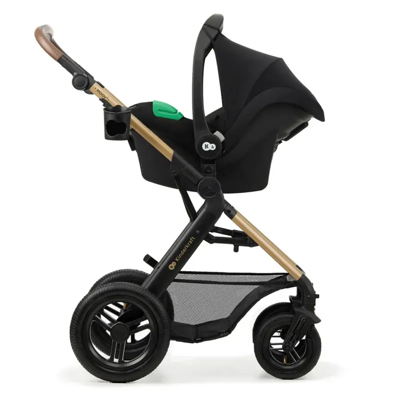 Jucarii, Copii si Bebe - Carucioare si articole de transport - Carucioare - Carucioare 2 in 1 - Carucior Multifunctional Kinderkraft Moov 2 Air 4in1 Pure Black - Infinity.ro