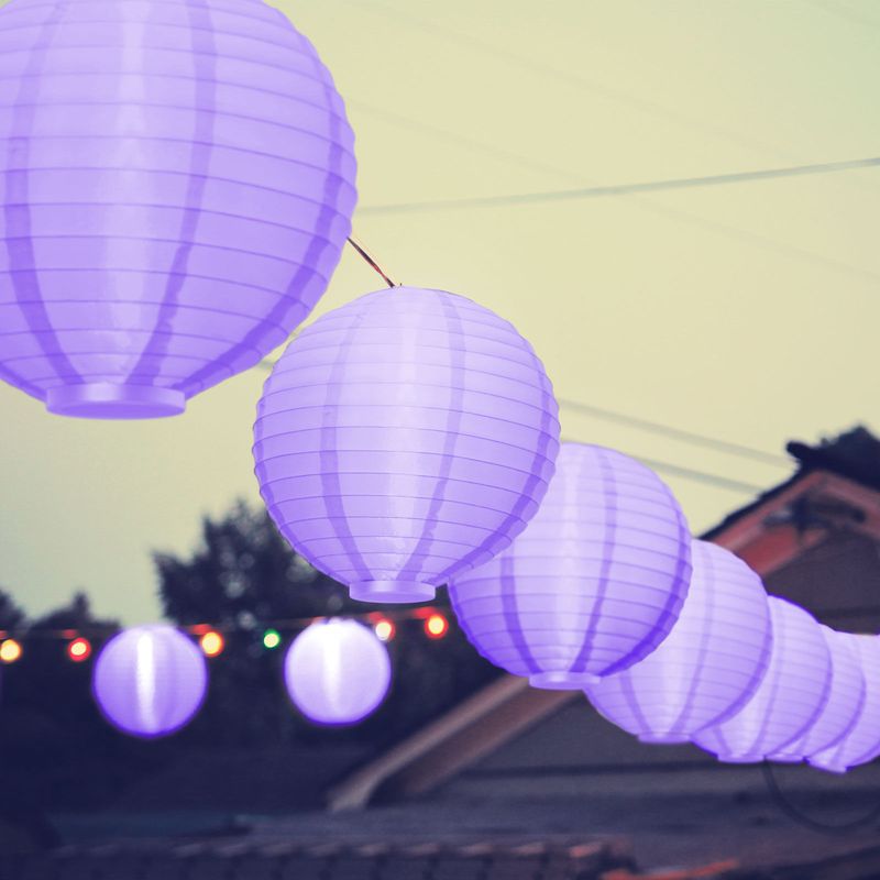 Casa si Gradina - Decoratiuni - Decoratiuni petrecere - Lampioane - Lampion LED - 2 x AAA - violet - Infinity.ro