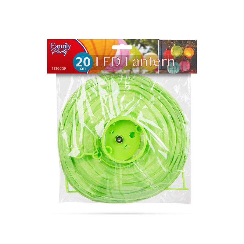 Casa si Gradina - Decoratiuni - Decoratiuni petrecere - Lampioane - Lampion LED - 2 x AAA - Verde - Infinity.ro