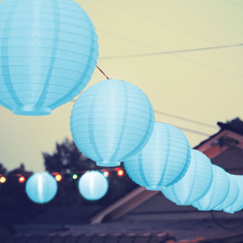 Casa si Gradina - Decoratiuni - Decoratiuni petrecere - Lampioane - Lampion LED - 2 x AAA - Albastru - Infinity.ro