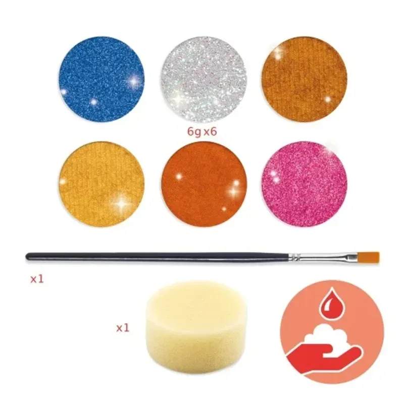 Jucarii, Copii si Bebe - Jucarii si jocuri - Jucarii de rol - Frumusete, bijuterii si accesorii fetite - Trusa make-up culori metalice non alergice - Infinity.ro
