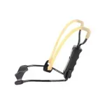 Sport si Outdoor - Camping - Accesorii camping si drumetii - Set prastie metalica profesionala cu suport de incheietura si 100 bile 10 mm, metal, maner antiderapant, 18 cm - Infinity.ro