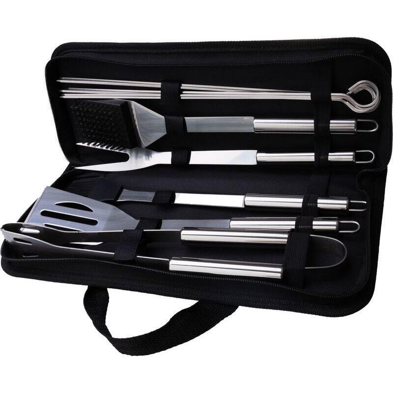 Casa si Gradina - Gradina si terasa - Gratare si accesorii - Accesorii gratare - Ustensile pentru barbecue, grill, gratar, inox, cu geanta, set 12 piese, Strend Pro Grill - Infinity.ro