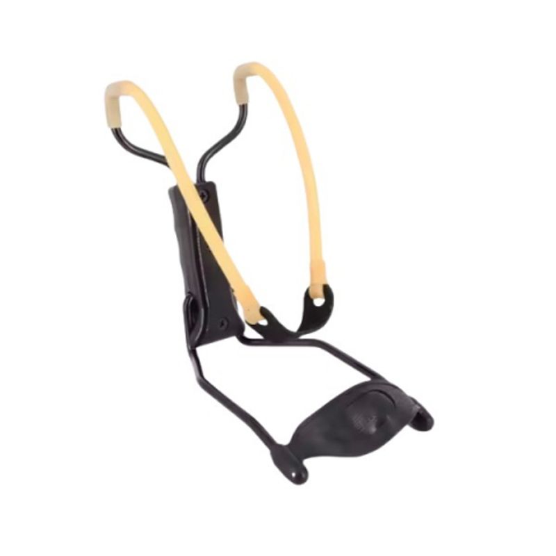 Sport si Outdoor - Camping - Accesorii camping si drumetii - Set prastie metalica profesionala cu suport de incheietura si 300 bile 10 mm, metal, maner antiderapant, 18 cm - Infinity.ro