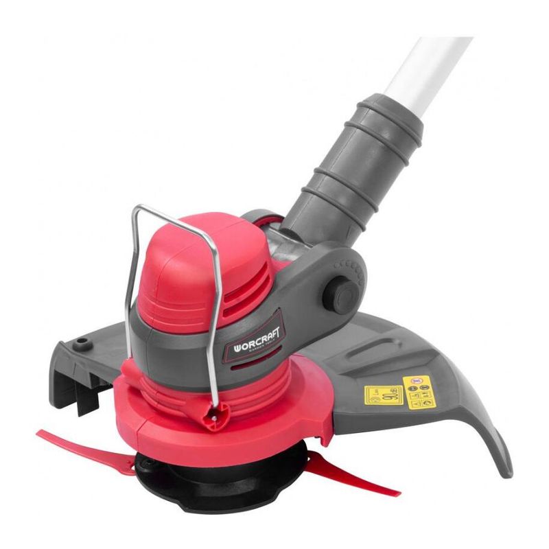 Casa si Gradina - Gradinarit si plante - Utilaje gradina - Masini de tuns iarba - Motocoasa, trimmer, pentru tuns iarba, Worcraft, electric, cu acumulator, incarcator 20V Li-ion, maner telescopic, 24 cm - Infinity.ro