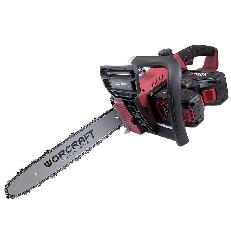 Casa si Gradina - Gradinarit si plante - Utilaje gradina - Fierastraie cu lant - Drujba electrica, 2x20V Li-ion (acumulatori neinclusi), 35 cm, Worcraft - Infinity.ro