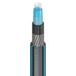 Casa si Gradina - Gradinarit si plante - Instalatii si accesorii pentru irigatii - Accesorii irigare - Furtun Mercaton Antirasucire pentru Gradina 1/2" din 6 Straturi, 2 Cuple si 1 Adaptor, Lungime 25 m, Negru - Infinity.ro