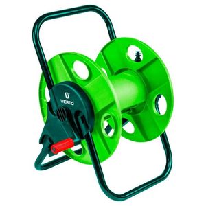 Tambur, rola, pentru furtun gradina, 1/2"-45 m, 3/4"-15 m, Verto