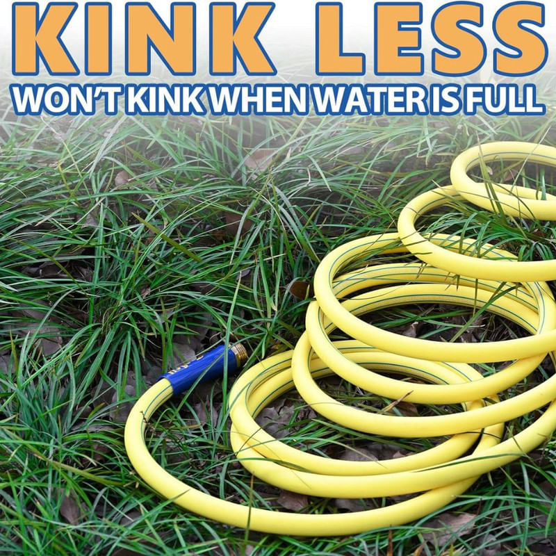 Casa si Gradina - Gradinarit si plante - Instalatii si accesorii pentru irigatii - Furtunuri de gradina si accesorii - Furtun Mercaton pentru Gradina din 4 straturi, Flexibil, Rezistent UV, 3/4”, 20 m, Galben - Infinity.ro