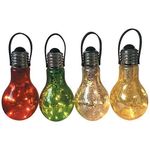 Casa si Gradina - Corpuri si surse de iluminat - Iluminat exterior - Lampi solare - Lampa pentru gradina, tip bec, LED, set 24 buc, 1xAA, 9x18 cm, Stella - Infinity.ro