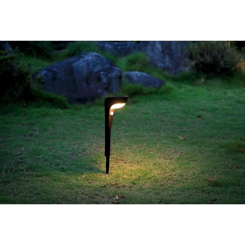 Casa si Gradina - Corpuri si surse de iluminat - Iluminat exterior - Lampi solare - Lampa solara pentru gradina, senzor de miscare, 1 LED, 10.2x13x52.5 cm - Infinity.ro