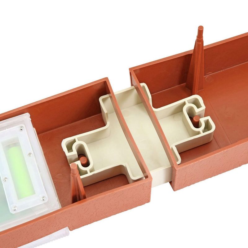 Casa si Gradina - Corpuri si surse de iluminat - Iluminat exterior - Lampi solare - Bordura decorativa, efect caramida, 2 x lampa LED cu iluminare solara, set 10 buc, 2.1 m - Infinity.ro