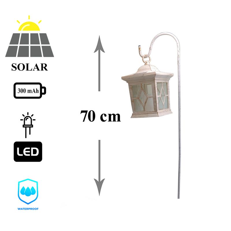 Casa si Gradina - Corpuri si surse de iluminat - Iluminat exterior - Lampi solare - Lampa solara pentru gradina, felinar, 70 cm, Subra - Infinity.ro
