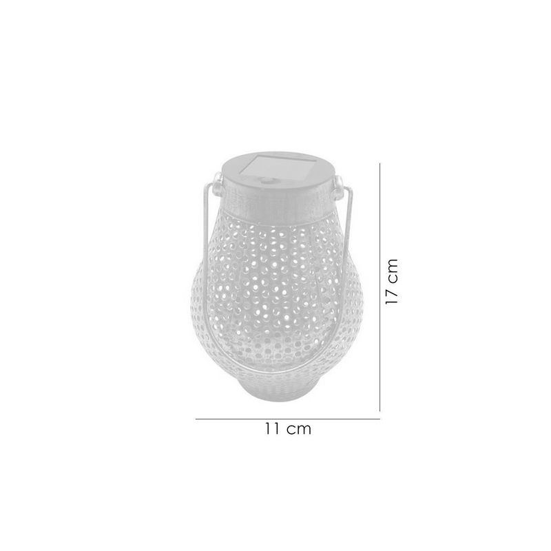 Casa si Gradina - Corpuri si surse de iluminat - Iluminat exterior - Lampi solare - Lampa solara pentru gradina, model cupru, 1 LED, 11x17 cm - Infinity.ro