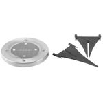 Casa si Gradina - Corpuri si surse de iluminat - Iluminat exterior - Lampi solare - Lampa solara pentru gradina, LED, set 2 buc, 11.5x14 cm, Gruid - Infinity.ro