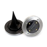 Casa si Gradina - Corpuri si surse de iluminat - Iluminat exterior - Lampi solare - Lampa solara pentru gradina, LED, set 2 buc, 11.5x14 cm, Gruid - Infinity.ro