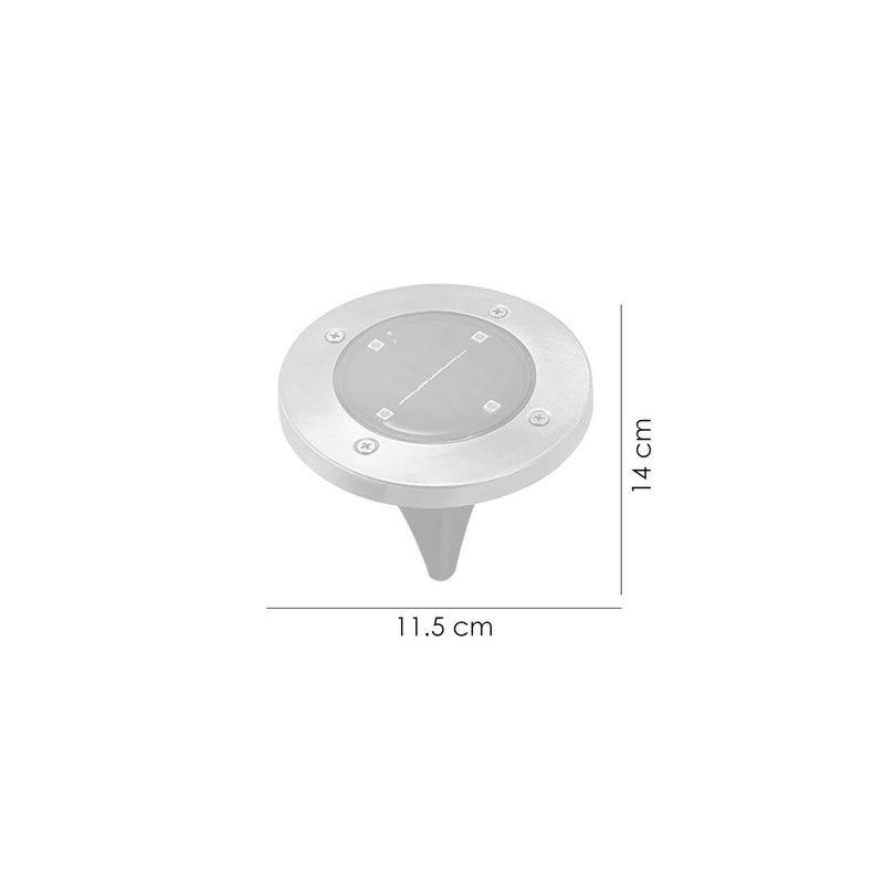 Casa si Gradina - Corpuri si surse de iluminat - Iluminat exterior - Lampi solare - Lampa solara pentru gradina, LED, set 2 buc, 11.5x14 cm, Gruid - Infinity.ro