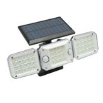 Casa si Gradina - Corpuri si surse de iluminat - Iluminat exterior - Lampi solare - Lampa solara de perete, panou extern, 2000 mAh, 3 moduri, IP65, Breckner Germany - Infinity.ro