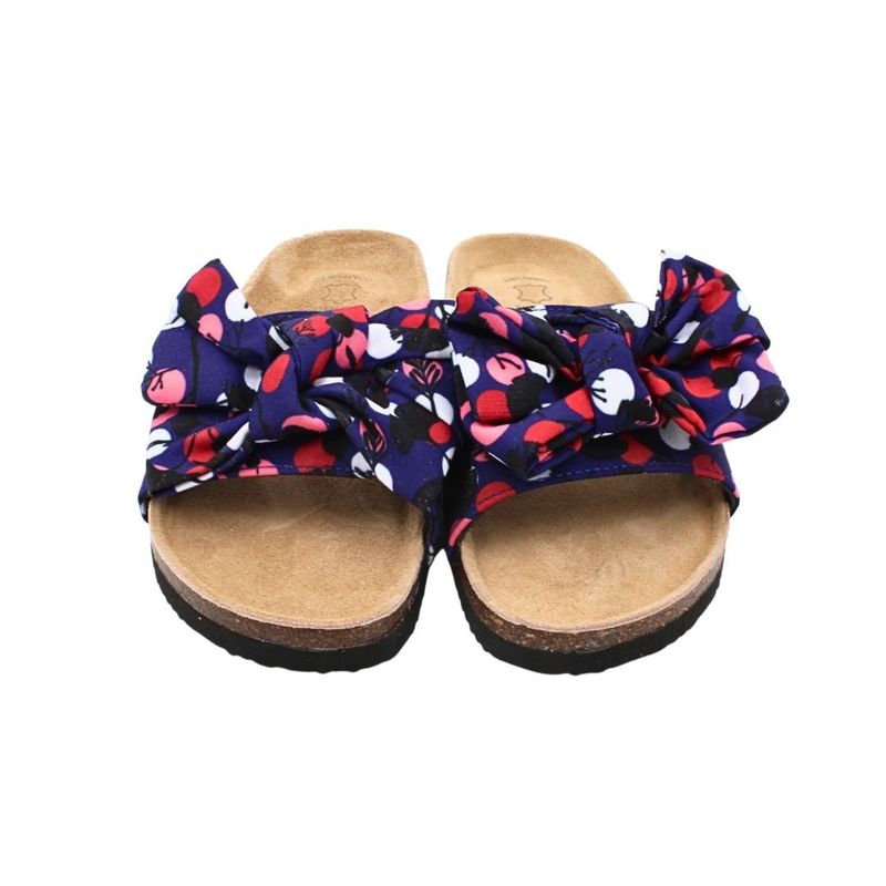 Fashion, accesorii si bijuterii - Femei - Incaltaminte femei - Slapi si papuci femei - Papuci de dama, cu bulinute si fundita, Perletti, 40 EU - Infinity.ro