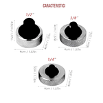 Auto si Moto - Piese auto si accesorii - Piese auto - Kit-uri revizie - Set 3 clicheti, reversibili, 1/4, 1/2, 3/8 inch, otel crom,anti alunecare, recomandat lucrului in spatiile inguste si greu accesibile - Infinity.ro