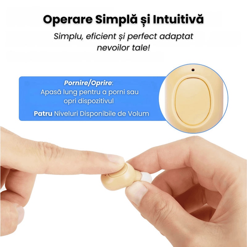 Ingrijire personala si Cosmetice - Sanatate si wellness - Aparate medicale - Aparate auditive - Aparat Auditiv Digital x2 NeoHGS, Sunet Clar, 40 Ore de Utilizare, Incarcare Rapida, Operare Simpla, Design Compact - Infinity.ro