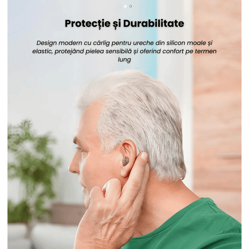 Ingrijire personala si Cosmetice - Sanatate si wellness - Aparate medicale - Aparate auditive - Aparat Auditiv Digital x2 NeoHGS, Sunet Clar, 40 Ore de Utilizare, Incarcare Rapida, Operare Simpla, Design Compact - Infinity.ro