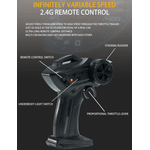 Jucarii, Copii si Bebe - Jucarii si jocuri - Vehicule si jucarii cu telecomanda - Masinute - Masina cu telecomanda Mostop, 4x4, lumini LED, cauciucuri interschimbabile, USB, acumulator 3.7V, 21x9x6.5cm - Infinity.ro