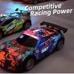 Jucarii, Copii si Bebe - Jucarii si jocuri - Vehicule si jucarii cu telecomanda - Masinute - Masina cu telecomanda  Drift Racing Car, corp luminos, roti rezerva, incarcare USB, acumulator inclus 3.7V - Infinity.ro