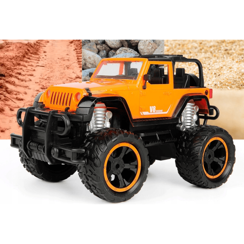 Jucarii, Copii si Bebe - Jucarii si jocuri - Vehicule si jucarii cu telecomanda - Masinute - Masina Mega Truck OFF ROAD cu telecomanda, lumini LED, incarcare USB, acumulator inclus,  26x9x15 cm - Infinity.ro