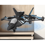 Jucarii, Copii si Bebe - Jucarii si jocuri - Vehicule si jucarii cu telecomanda - Elicoptere, avioane si nave de jucarie - Avion-Drona cu telecomanda, senzor obstacole, lumini LED, incarcare USB, acumulator inclus, 24.5x18x4.5 cm - Infinity.ro