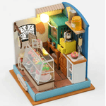 Jucarii, Copii si Bebe - Jucarii si jocuri - Jocuri si puzzle - Puzzle - Puzzle 3D, Casa de papusi in miniatura DIY, Lucky Sweet Room, 8.5x7.5x7.5cm - Infinity.ro