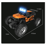 Jucarii, Copii si Bebe - Jucarii si jocuri - Vehicule si jucarii cu telecomanda - Masinute - Masina cu telecomanda OFF ROAD Truck , lumini LED, incarcare USB, acumulator inclus, 19.5x13x11.5cm - Infinity.ro
