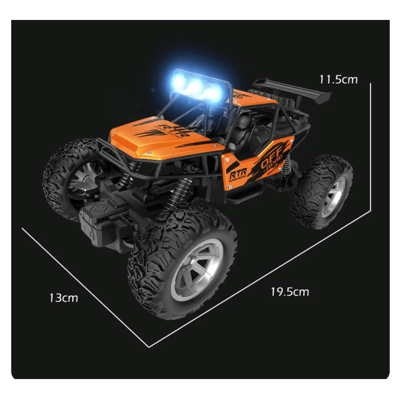 Jucarii, Copii si Bebe - Jucarii si jocuri - Vehicule si jucarii cu telecomanda - Masinute - Masina cu telecomanda OFF ROAD Truck , lumini LED, incarcare USB, acumulator inclus, 19.5x13x11.5cm - Infinity.ro