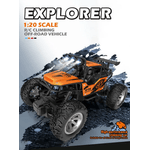 Jucarii, Copii si Bebe - Jucarii si jocuri - Vehicule si jucarii cu telecomanda - Masinute - Masina cu telecomanda OFF ROAD Truck , lumini LED, incarcare USB, acumulator inclus, 19.5x13x11.5cm - Infinity.ro