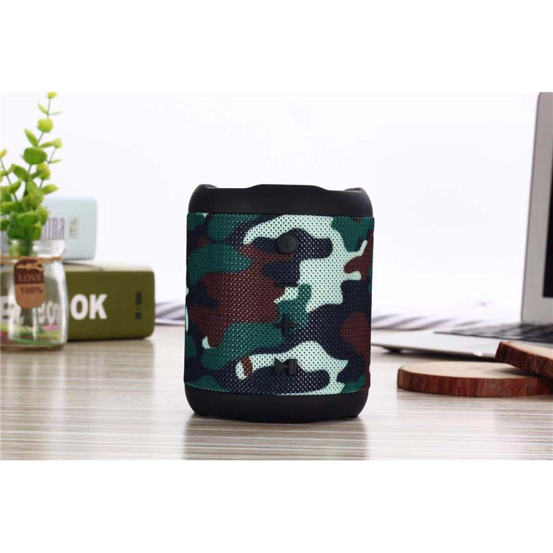 TV, Audio-Video si Foto - Portabile audio - Boxe portabile - Boxa portabila, BLEKSY®, Bluetooth, slot card MicroSD, Rezistenta la apa si praf, Autonomie 10h, Camuflaj - Infinity.ro