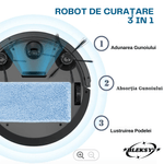 Electronice si Electrocasnice - Ingrijirea locuintei - Aspiratoare - Robot de aspirare inteligent BLEKSY® OB8s, recipient praf 400ml, control prin aplicatie, detectare obstacole, negru - Infinity.ro