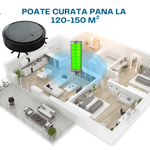 Electronice si Electrocasnice - Ingrijirea locuintei - Aspiratoare - Robot de aspirare inteligent BLEKSY® OB8s, recipient praf 400ml, control prin aplicatie, detectare obstacole, negru - Infinity.ro