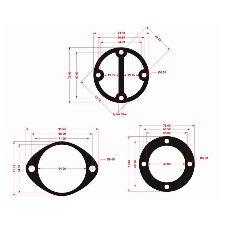 Casa si Gradina - Electrice - Echipamente electrice - Compresoare - Garnituri set pentru cap compresor de aer 47-60mm CH090 Mod.13(D ) - Infinity.ro