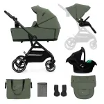 Jucarii, Copii si Bebe - Carucioare si articole de transport - Carucioare - Carucioare 3 in 1 - Carucior Kinderkraft Yoxi 3in1 (mink Pro) Mistic Green - Infinity.ro
