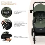 Jucarii, Copii si Bebe - Carucioare si articole de transport - Carucioare - Carucioare 3 in 1 - Carucior Kinderkraft Yoxi 3in1 (mink Pro) Mistic Green - Infinity.ro