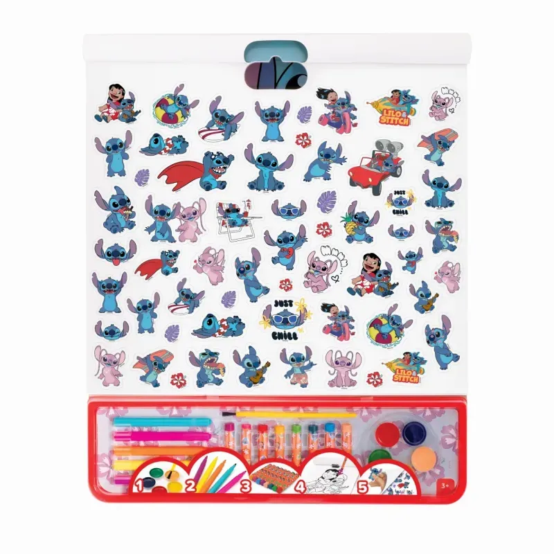 Jucarii, Copii si Bebe - Jucarii si jocuri - Jucarii & jocuri educative - Jocuri si jucarii educative - Set Pentru Desen Giga Block 5 In 1 Stitch - Infinity.ro