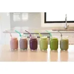 Jucarii, Copii si Bebe - Hrana si alaptare - Scaune de masa bebe - Set 6 Buc Paie Silicon Reutilizabile Model Animale Melii - Infinity.ro